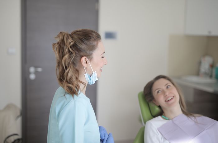 Dentista e paciente