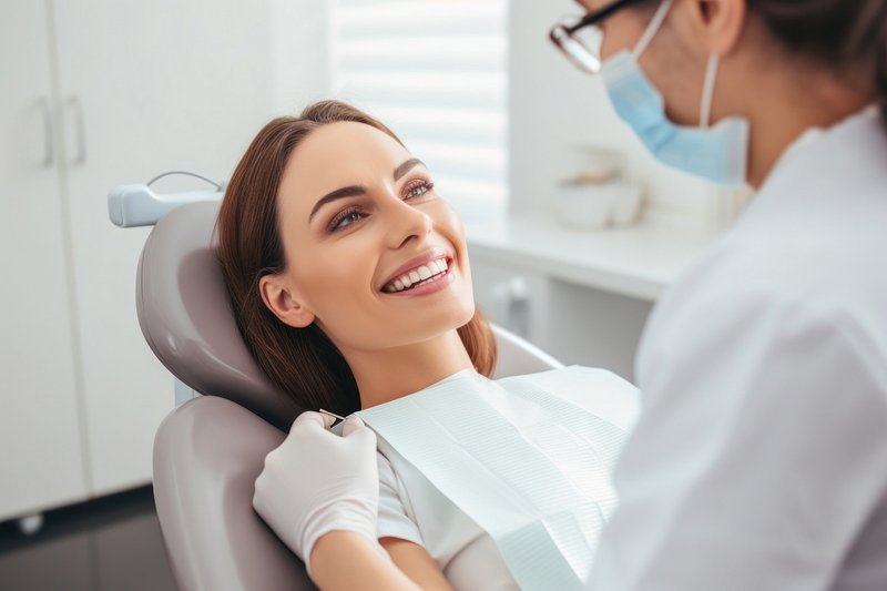 Paciente em atendimento odontológico